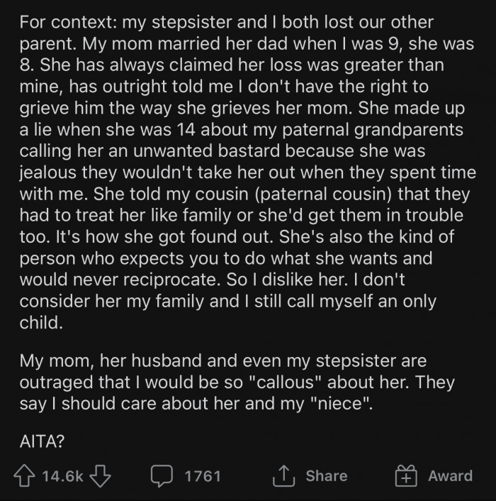 OP then added more context at the end to clarify everything.