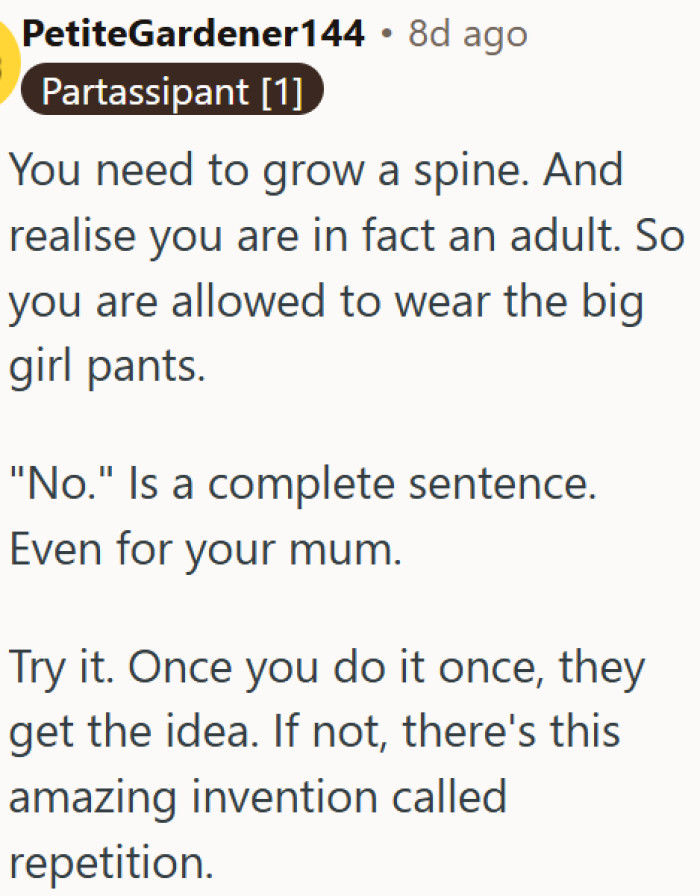 Setting limits with mum is hard, but doing nothing is harder