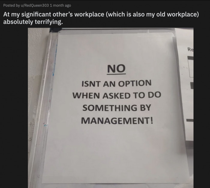 25. The type of place that also doesn’t make employees adhere to anti-harassment seminars.