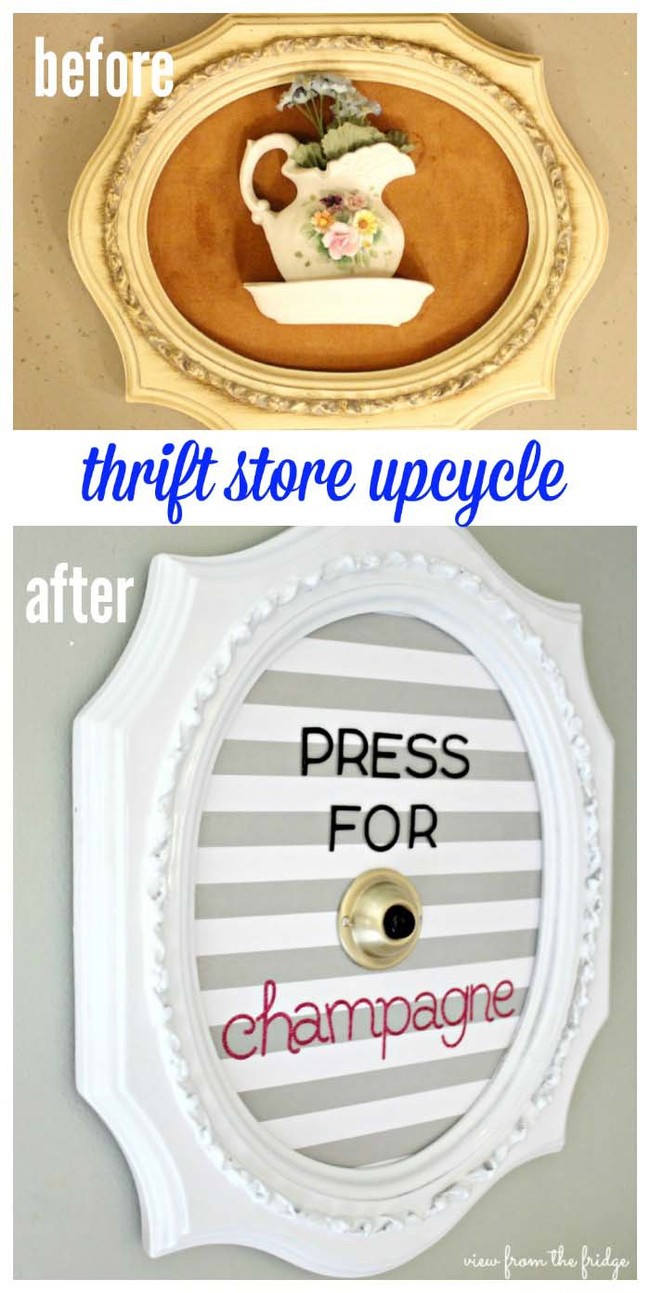 16. With creativity, ugly decor can transform into unique wall art.