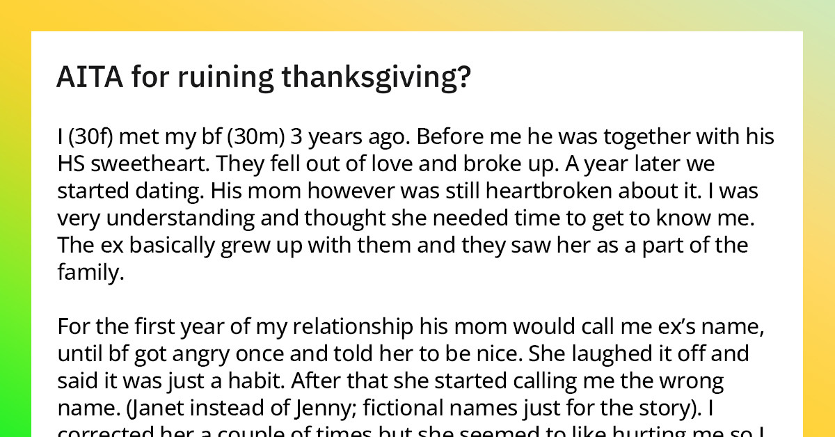 Calling Someone The Wrong Name On Thanksgiving Ruined This Family's Entire Year