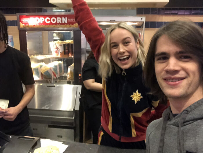 "I Met Brie Larson Working The Night Shift At My Local AMC"