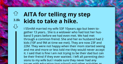 Man Gets Verbally Abused By His Step Kids Because He Refused Leaving The Inheritance