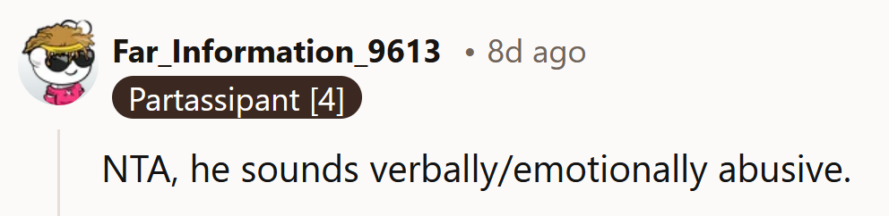This sounds abusive.