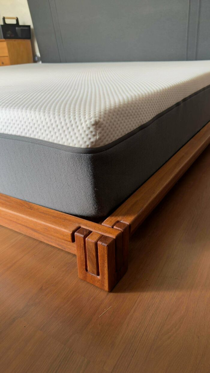 "My First Homemade Wood Bed"