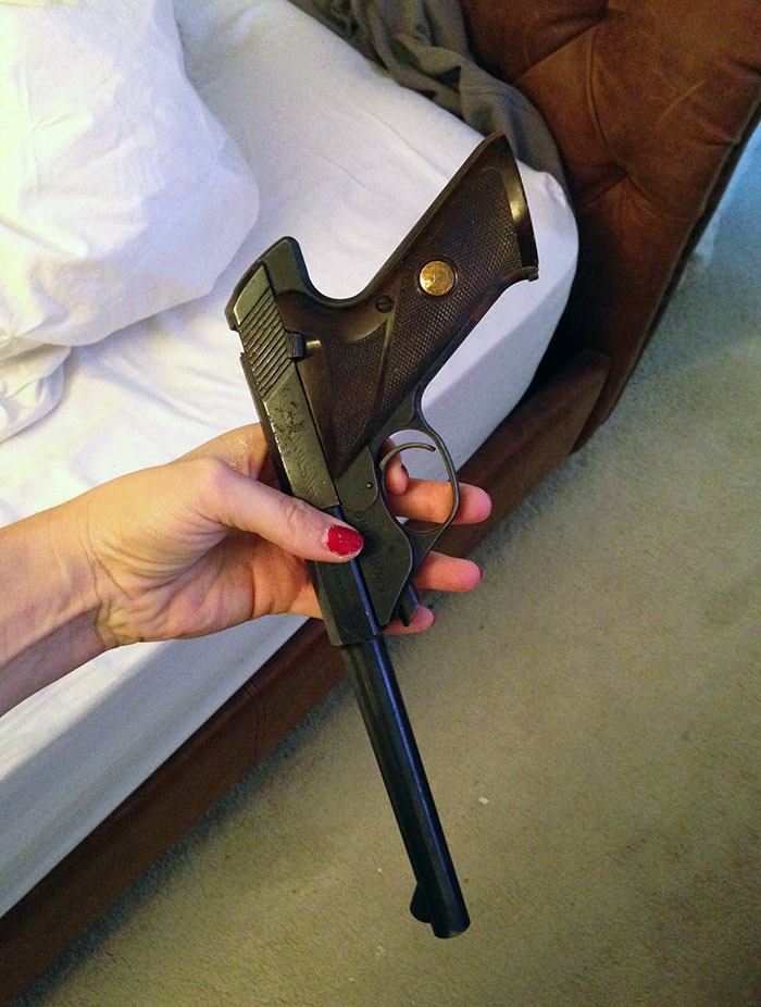 31. This little secret must have been hiding behind the house's walls for decades