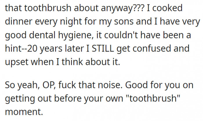 OP is having her own