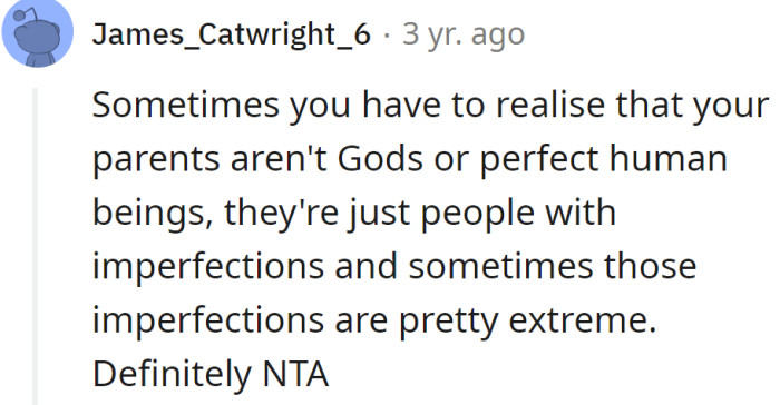 The OP is not in the wrong