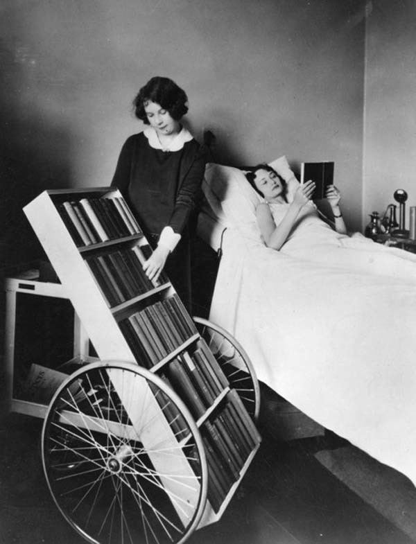 18. The LA Public Library’s bookmobile program for the sick (1928).
