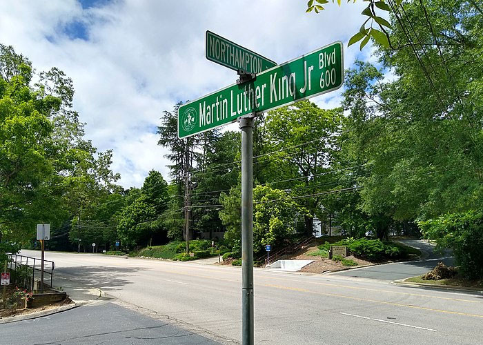 29. The street you’re on is called “Martin Luther King Blvd”