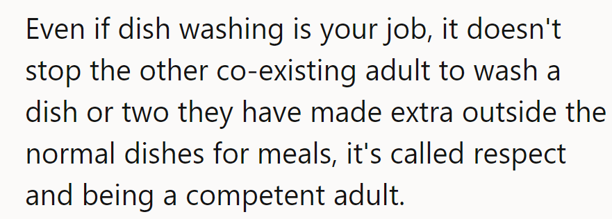 Seems like someone missed the memo on 'Team Dish Duty.' Time for a crash course in adulting!