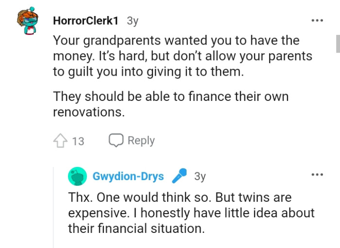 They should finance themselves