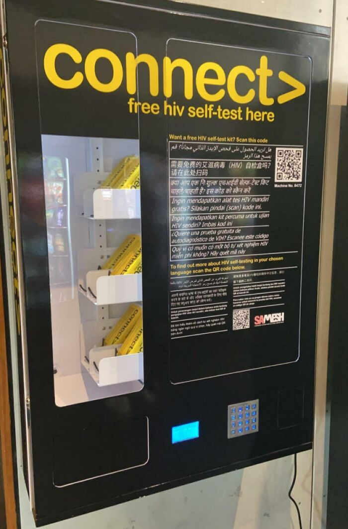 25. My University Installed A Free HIV Test Dispenser