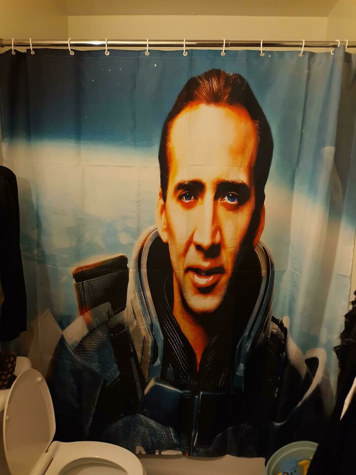 "I Told My Wife How Jealous I Was Of All The Cool Shower Curtains Last Month. This Was My Christmas Present"