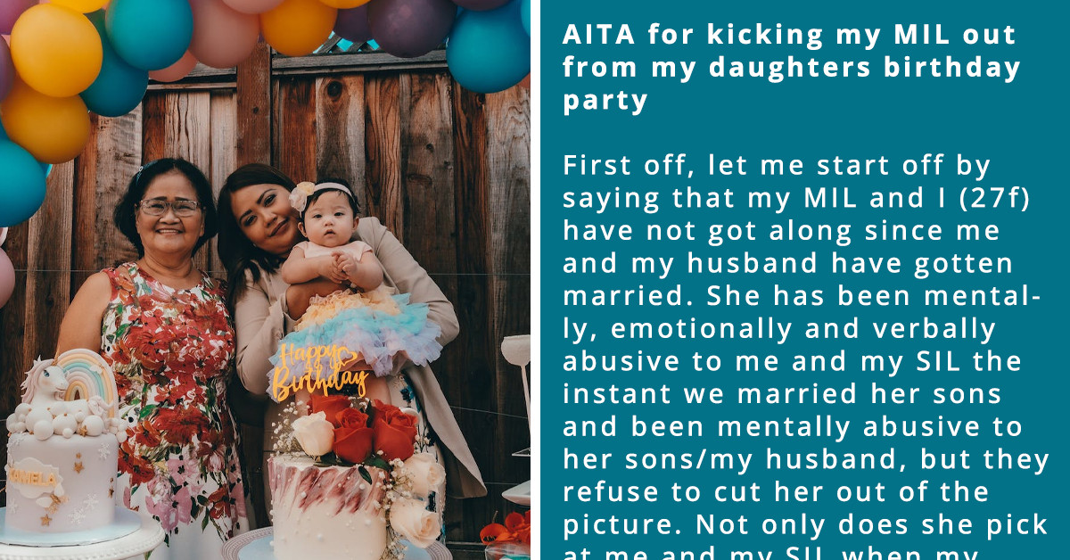 Redditor Calls The Police On Her MIL After She Showed Up To Her Daughter's BD Party Despite Not Being Invited