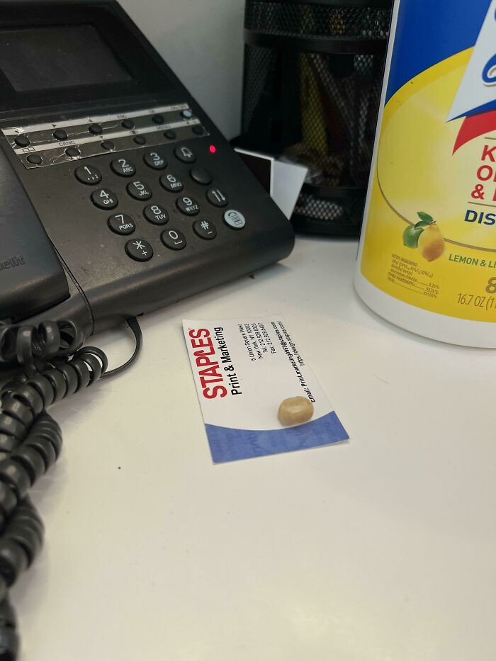 "My Coworker Left His Tooth On The Desk Again"