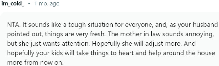 It sounds like a tough situation for everyone