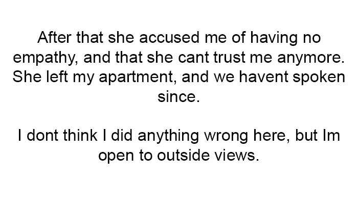 I don't think I did anything wrong.