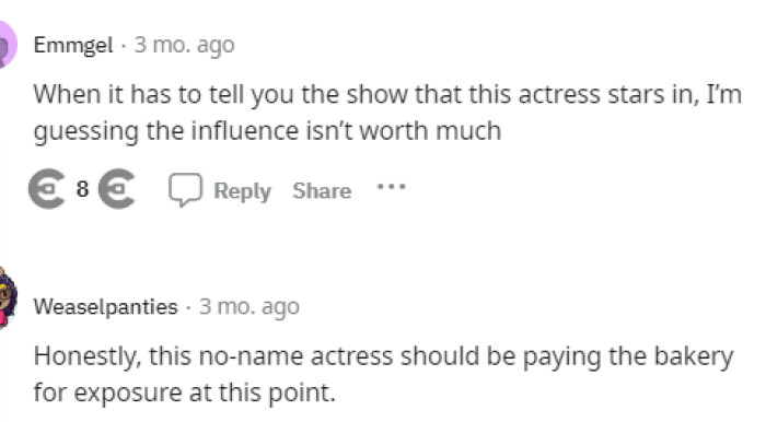 It should be the other way around since nobody really knew who this lady was prior to this whole event.