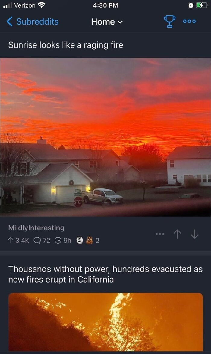 "You Can See the Fire from There"