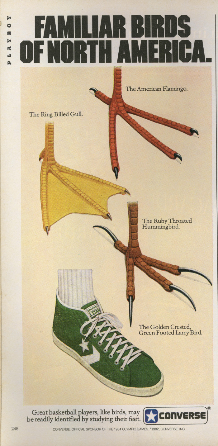 23. “1/2 Page Converse Ad Scanned in from a 1984 Playboy Magazine, I just read it for the ads.”