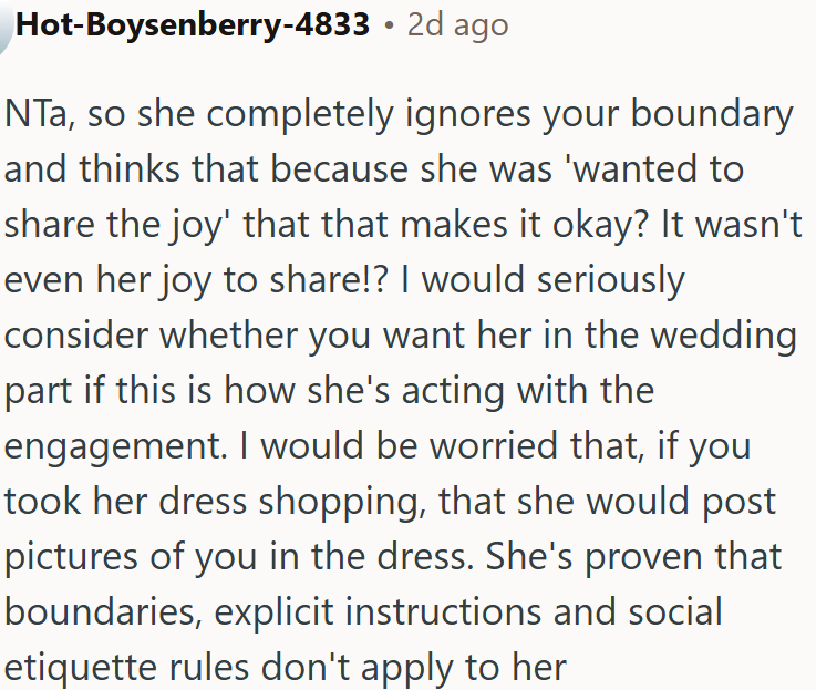 She behaves like rules, boundaries, and basic manners are optional for her.