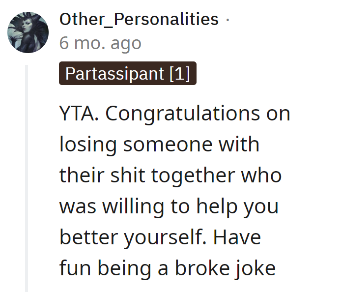 He swapped financial wisdom for a broke joke membership. YTA, but at least the laughs are priceless.