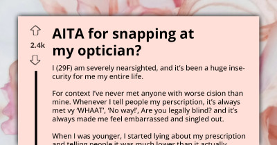 Young Woman Faces Public Ridicule When Optician Reveals Her Personal Medical Condition