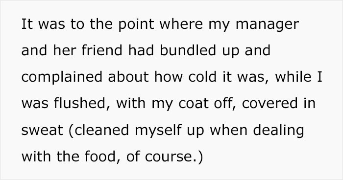 But the manager and the other employee were not helping at all.