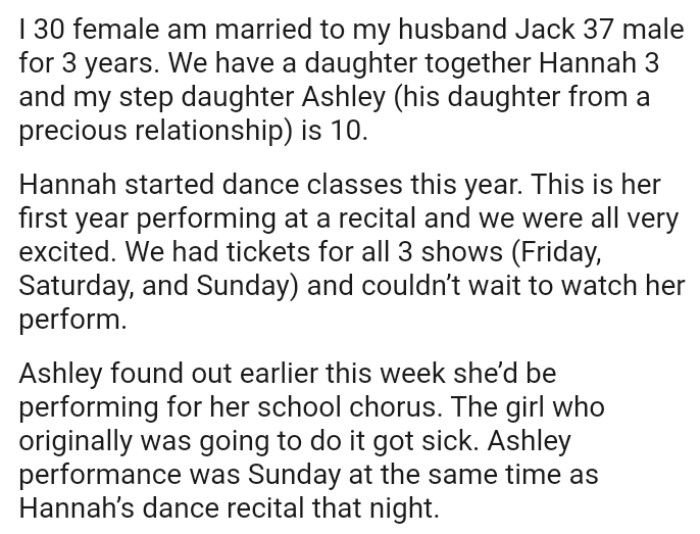 This is the OP's Daughter's First Year Performing at a Recital, and They Were All Very Excited