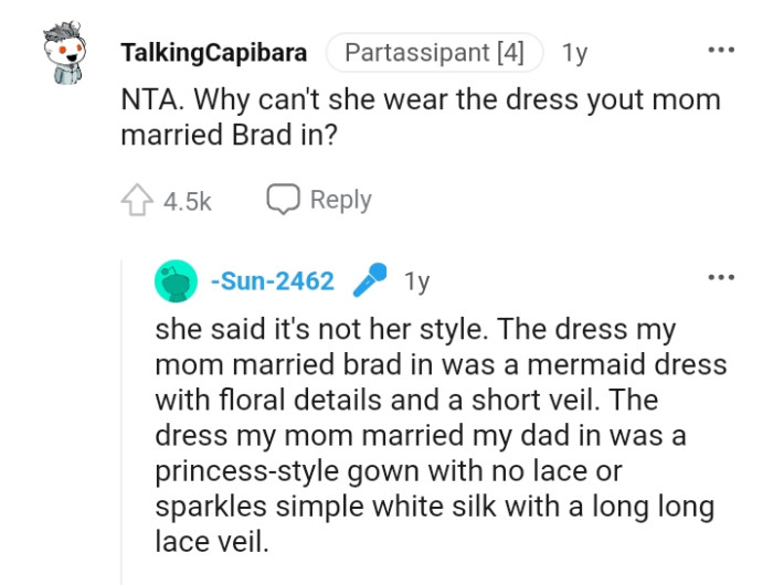 She Said It's Not Her Style