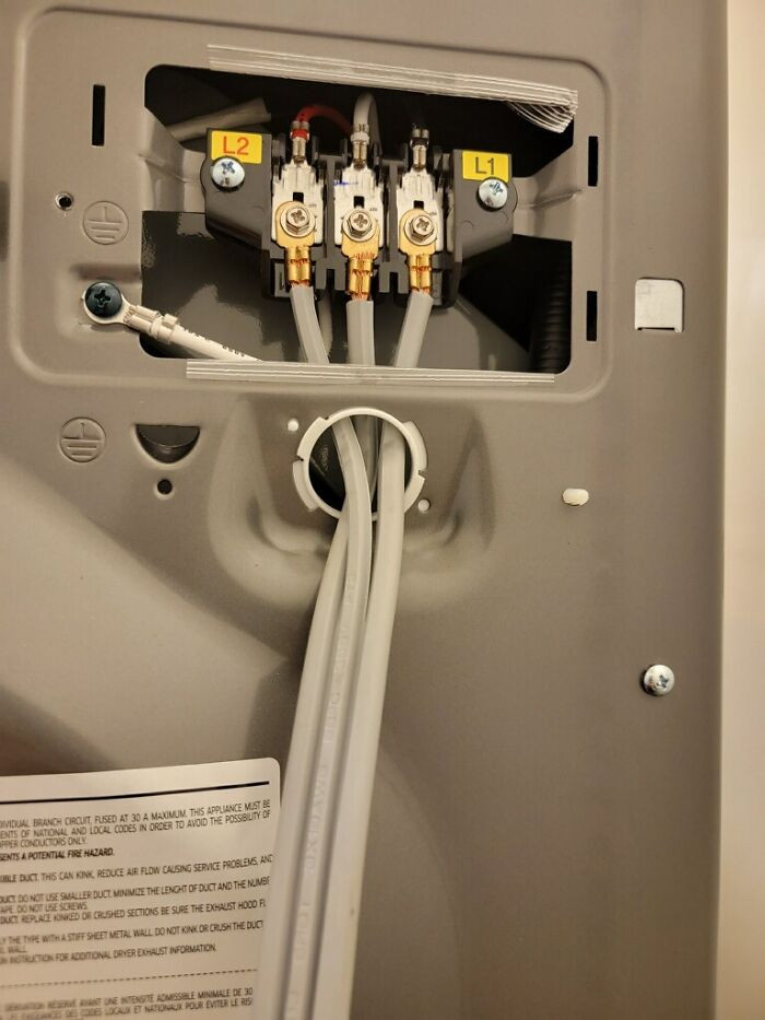 36. Something Is Out Of Place. If You Don't Know What's Wrong With This Picture, Please Don't Install A Dryer At My Mother's House Again. Thank You.