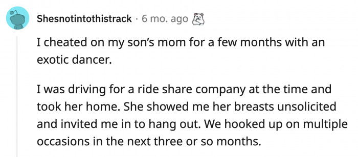 18. The guy who cheated on his wife because he felt trapped in their marriage