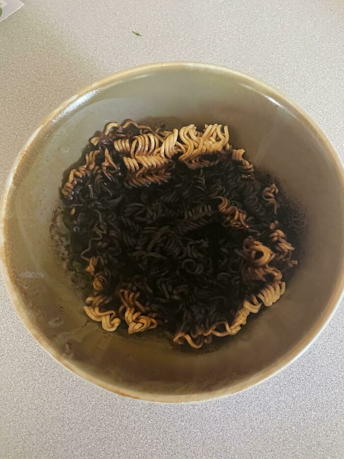 "8-Year-Old Remembered To Take The Foil Flavor Packet Out! She Forgot To Add Water…"