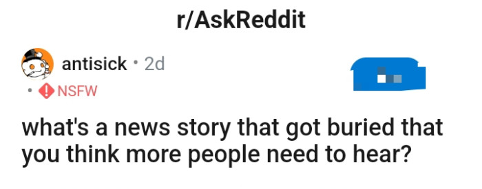 And here goes the question...