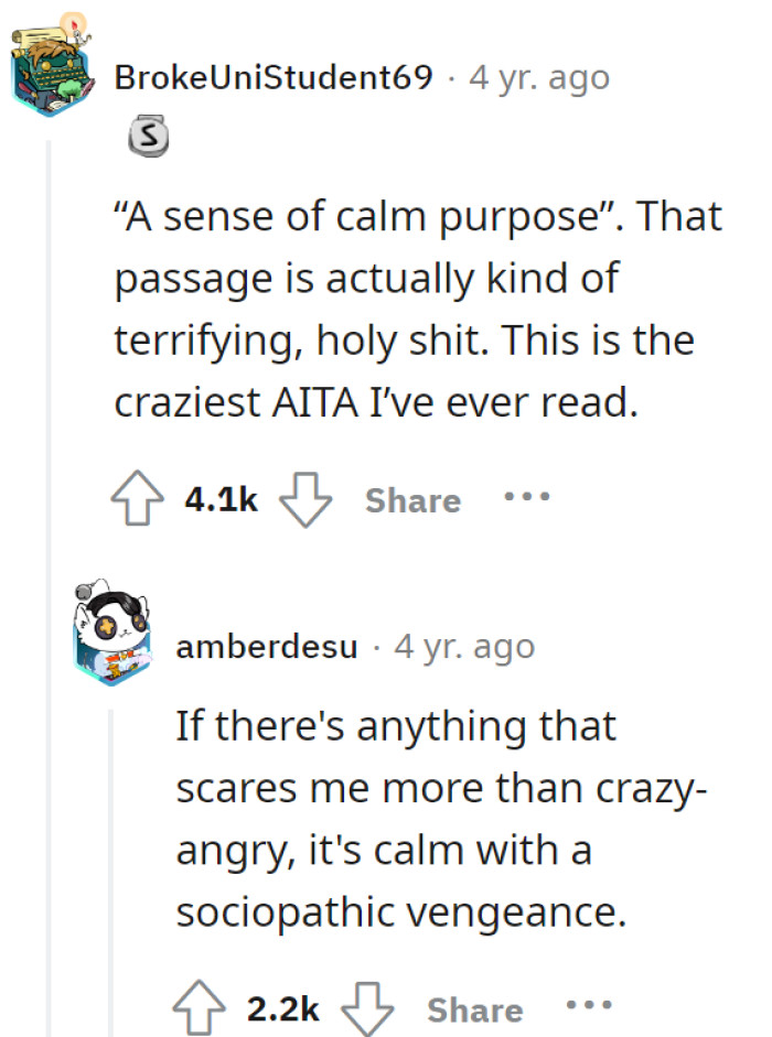 It's definitely more terrifying than the more violent ones!