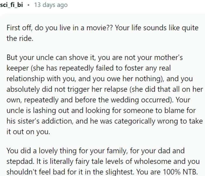 OP's whirlwind life could easily be mistaken for a movie plot.