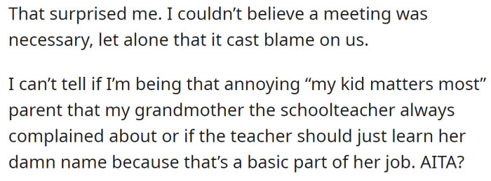 The school blamed the OP for correcting the teacher, so he wanted to hear some unbiased opinions: