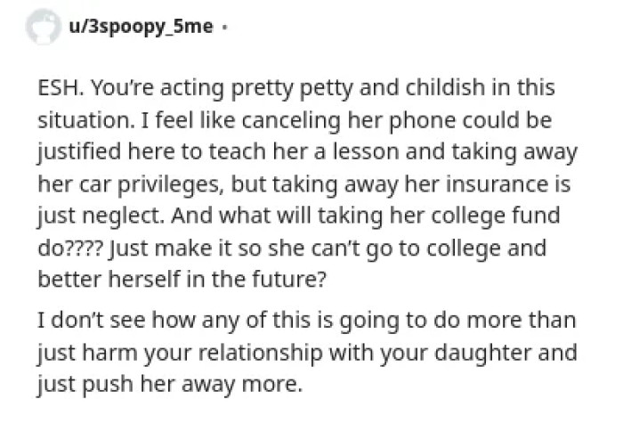 Doubts arise about the daughter's story regarding skipping school for AP classes