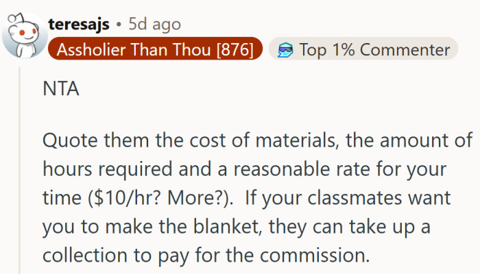 Nothing shuts down entitlement faster than an itemized quote and a classwide collection jar.