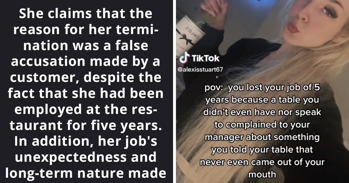 Server Shares Video About How Restaurant Fired Her After False Complaint From Customer, Goes Viral