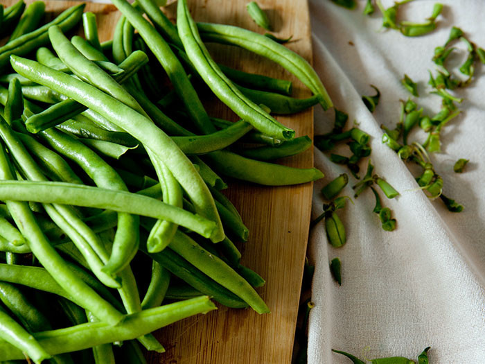 33. Green beans and mint