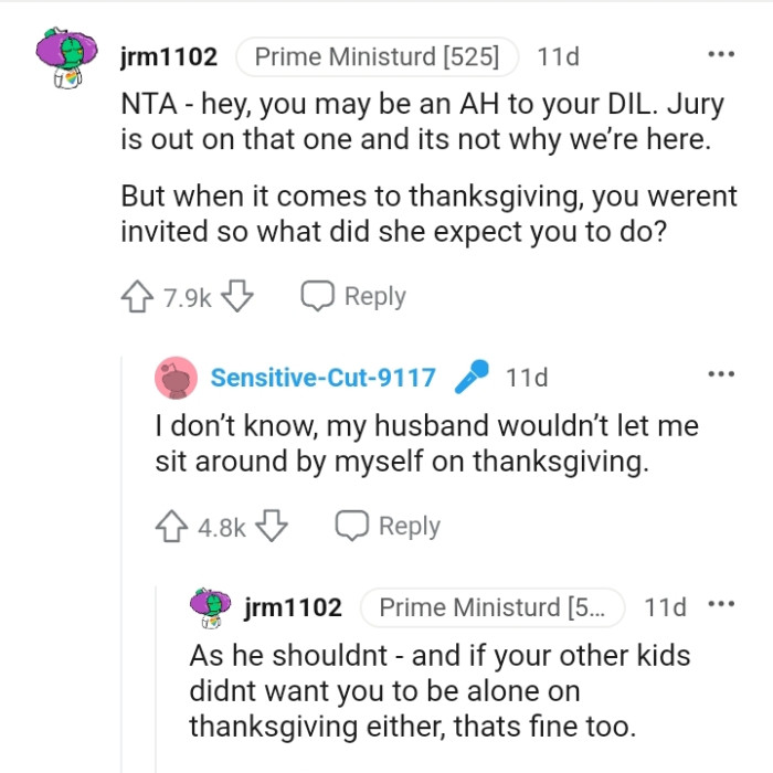 What Did She Expect the OP to Do?