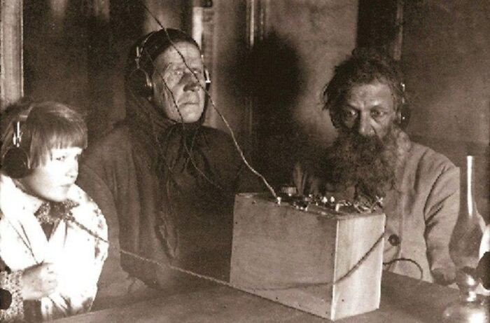 "Soviet Peasants Listen To The Radio For The First Time, 1928"