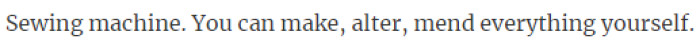 17. A sewing machine