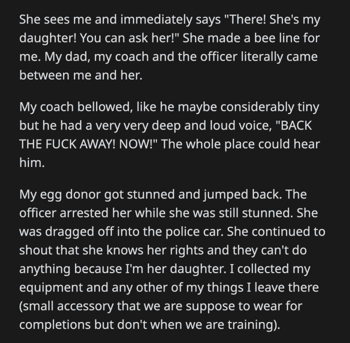 OP secured her sporting equipment in case her mother attempted to steal it again.