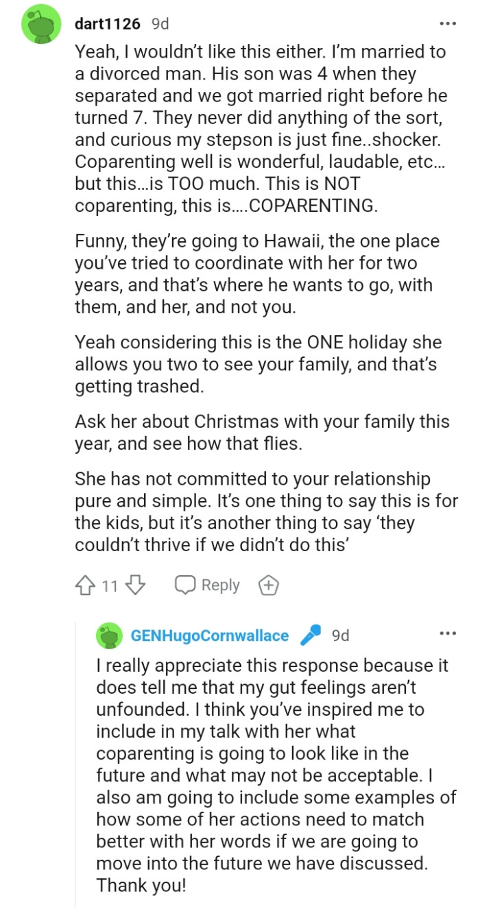 This is not co-parenting