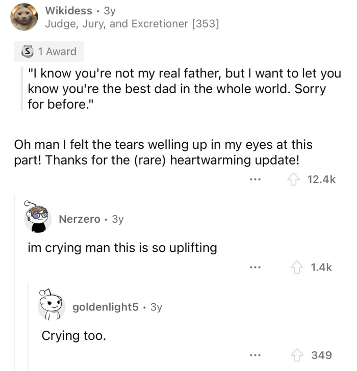 Everyone loves a happy, emotional ending <3