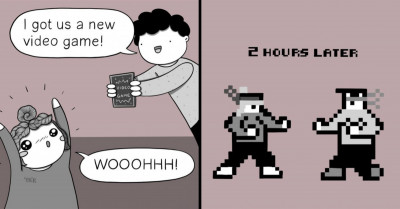 The Funny Parts of Our Daily Lives Illustrated in These 21 Cute Comic Strips