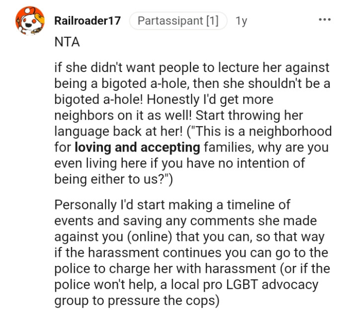 This Redditor would start making a timeline of events